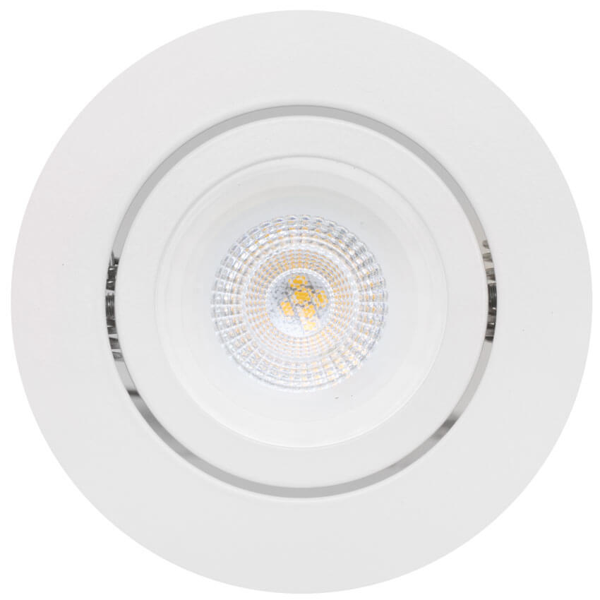 Einbauleuchte, 1 x GU10/50W und 1 x GU5,3/12V/50W, mit Feder-Leuchtmittelhalterung Bild 2