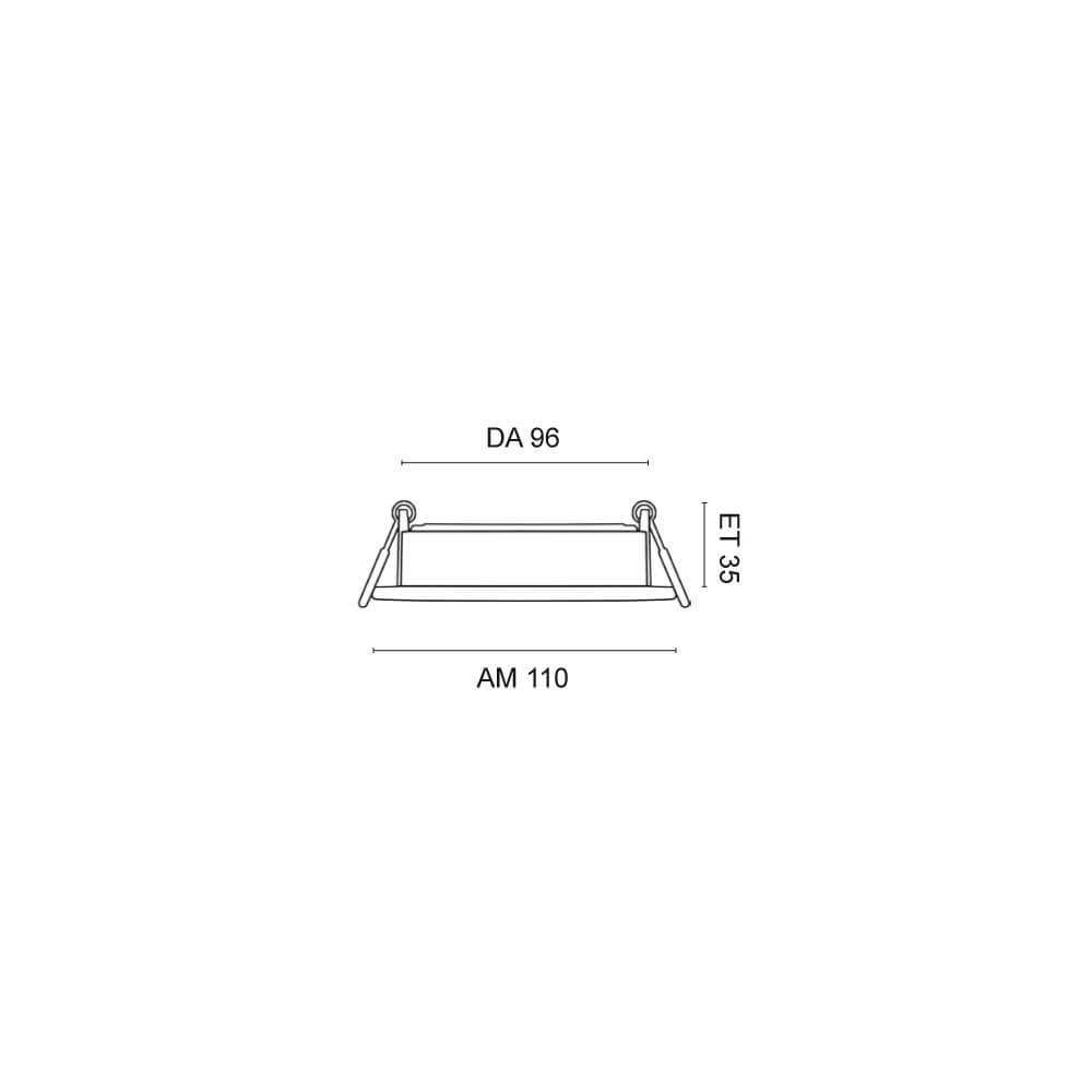 Einbauleuchte, LED-GX53/230V/max. 6,5W, schwenkbar Bild 4