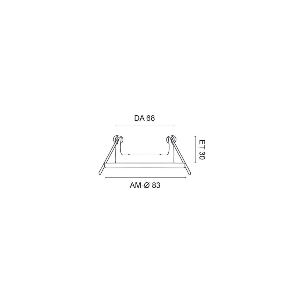 Einbauleuchte, JURA,  1 x GU10/15W-LED Bild 4