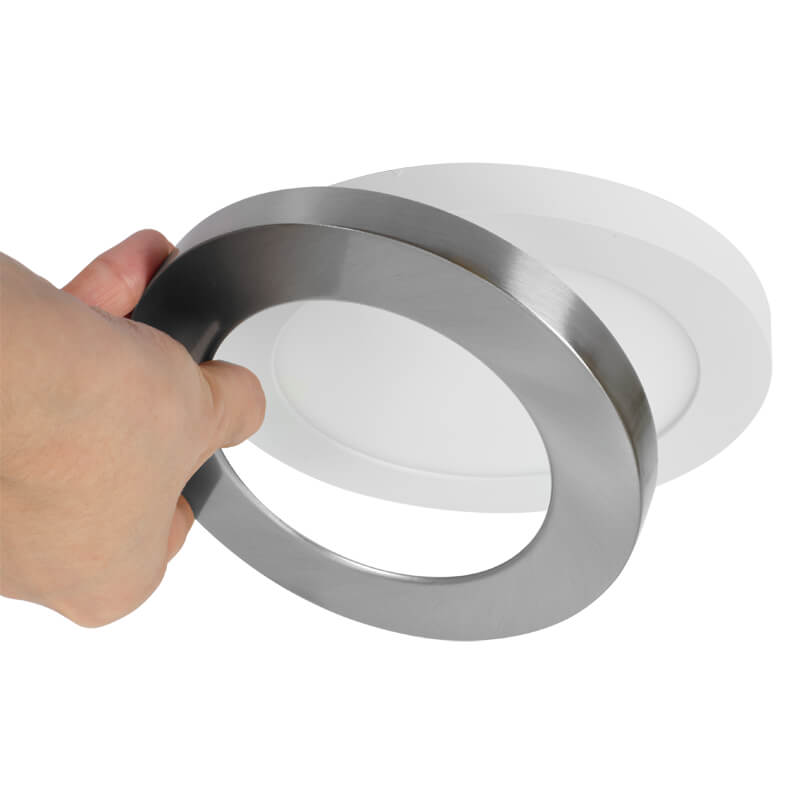 Dekoring, Eisen geb�rstet, f�r Downlights Bild 2