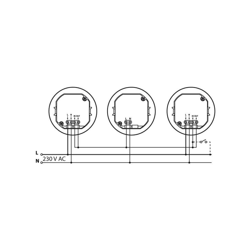 Wand- und Treppeneinbauleuchte,  NAVI, LED/0,93W, 24 lm, 3100K, mit Bewegungsmelder Bild 3