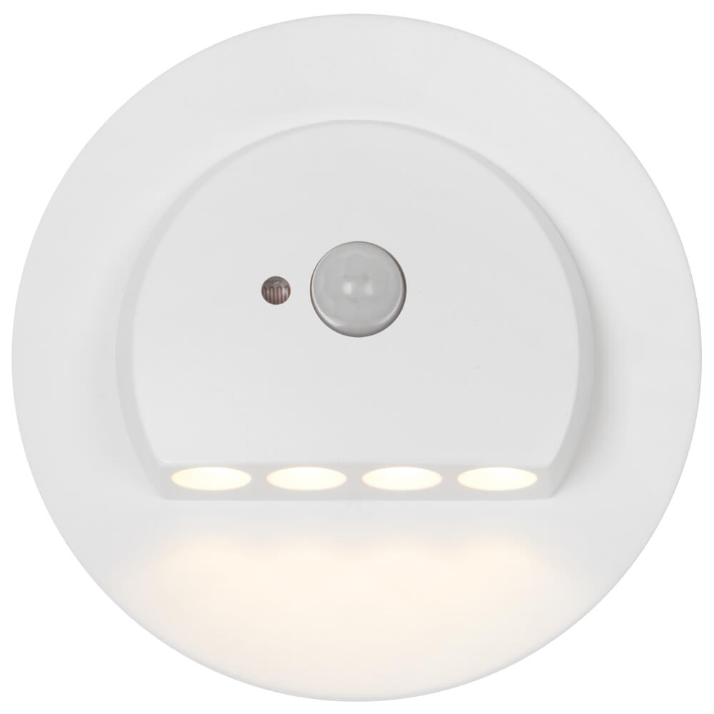 Wand- und Treppeneinbauleuchte,  RUBI, LED/0,93W, 25 lm, 3100K, mit Bewegungsmelder