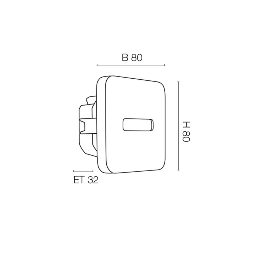 Wand- und Treppeneinbauleuchte,  LAMI, LED/0,93W, 16 lm, 3100K Bild 2