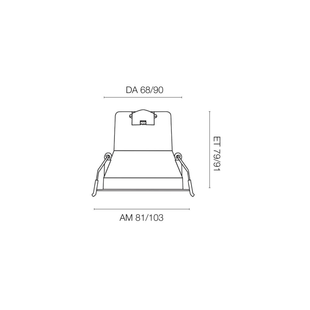 Downlight, LED/6W - 9W, 3000K, DA- 68 - 90 Bild 4