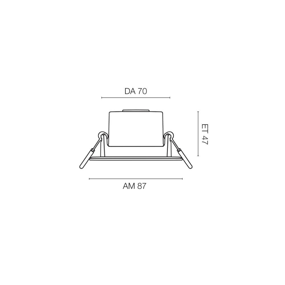 Einbauleuchte, LED/5,5W, 400 lm, 3000K Bild 4