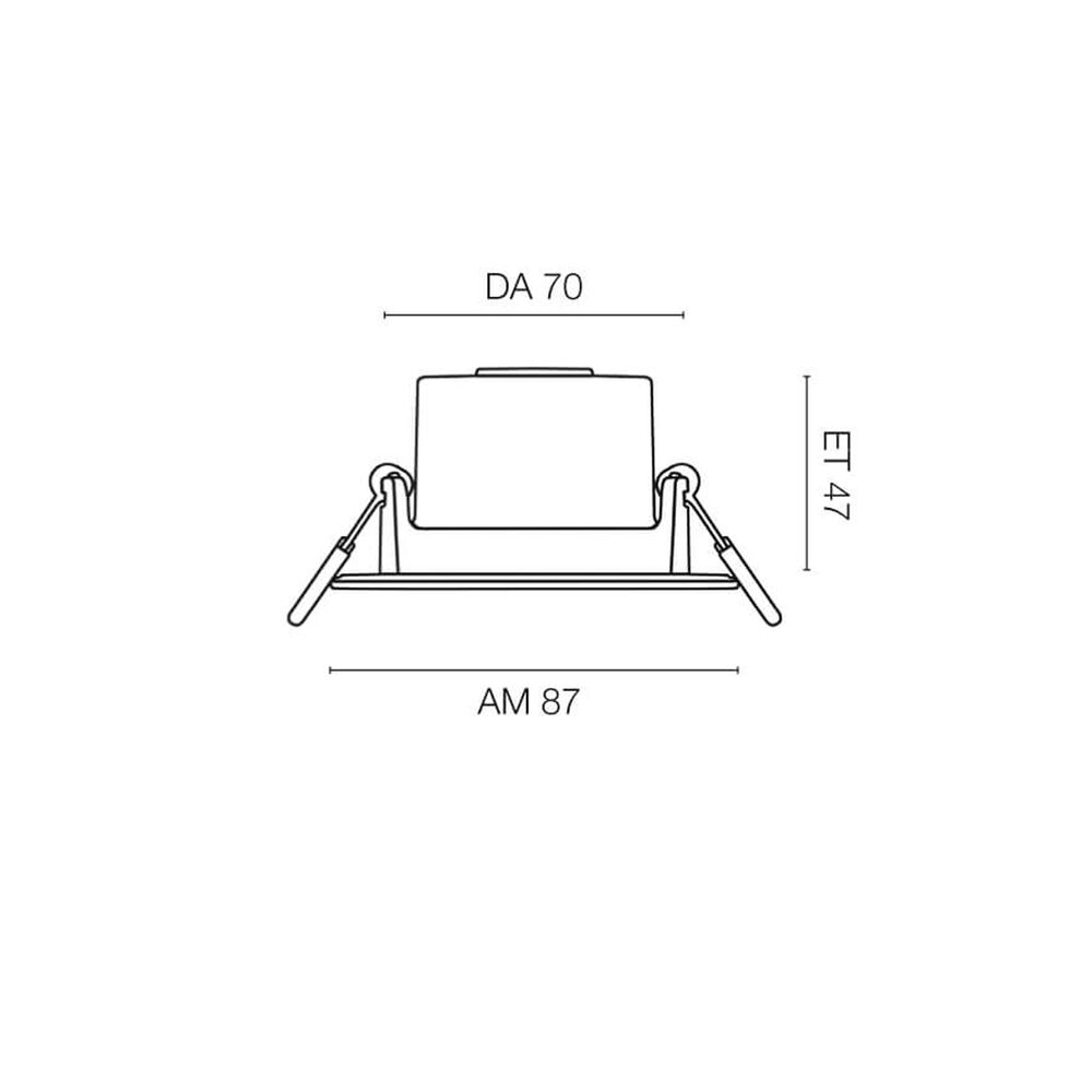 Einbauleuchte, LED/5,5W, 400 lm, 3000/4000/6500K Bild 5