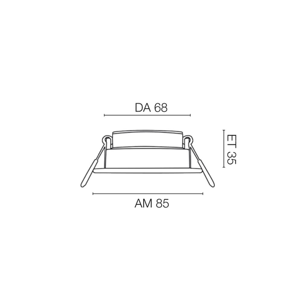 LED-Einbauleuchte, HALED III,  LED/6W, 400 lm   Bild 3