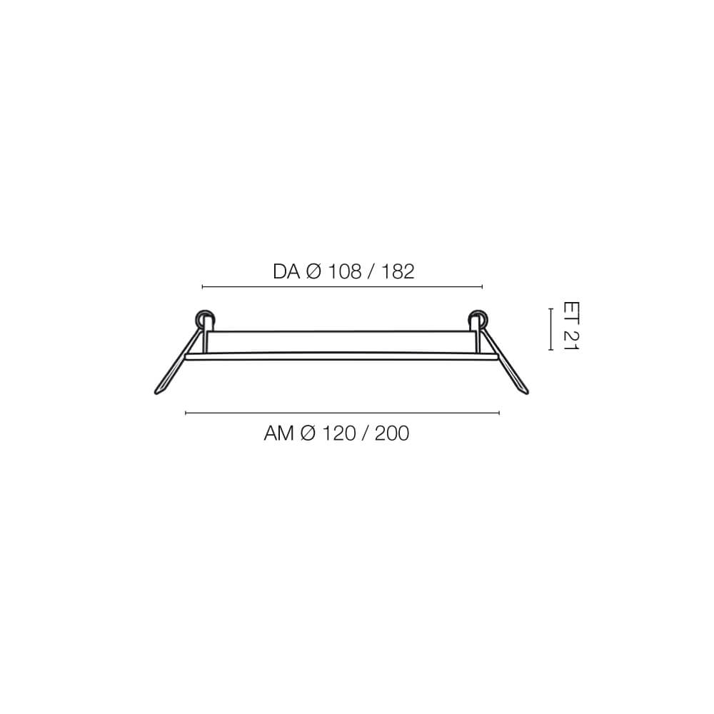 Downlight, LED/7W/16W, 3000K, DA- 108 - max. 182 Bild 3