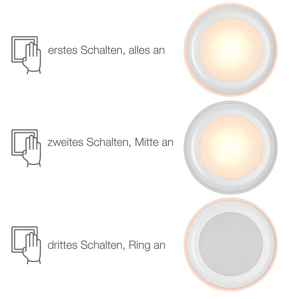 Einbauleuchte, ELKTON 8, LED/4W, 350 lm, 2700K Bild 3