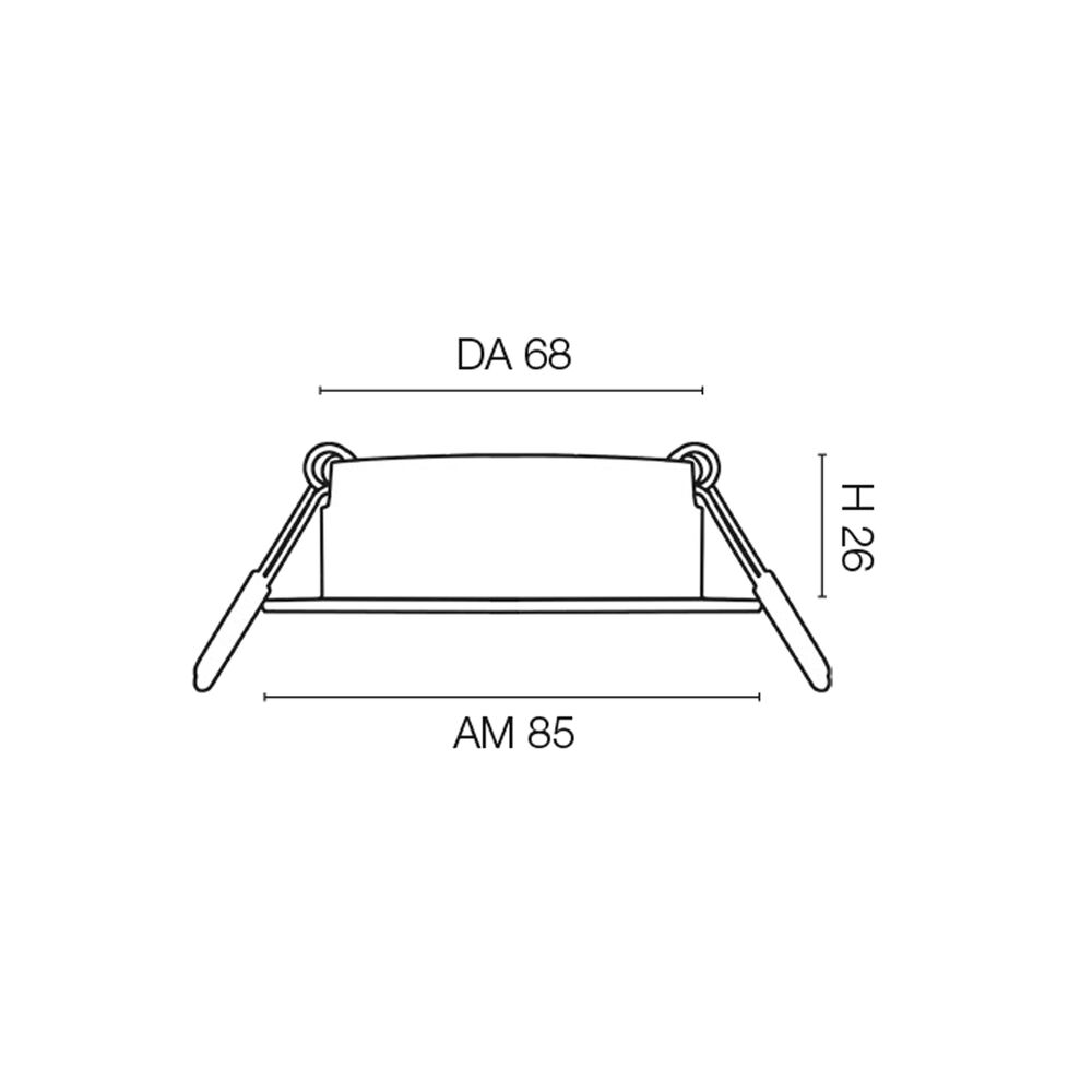 Einbauleuchte, SLC MiniOne Fixed, LED/3W, 168 lm Bild 3