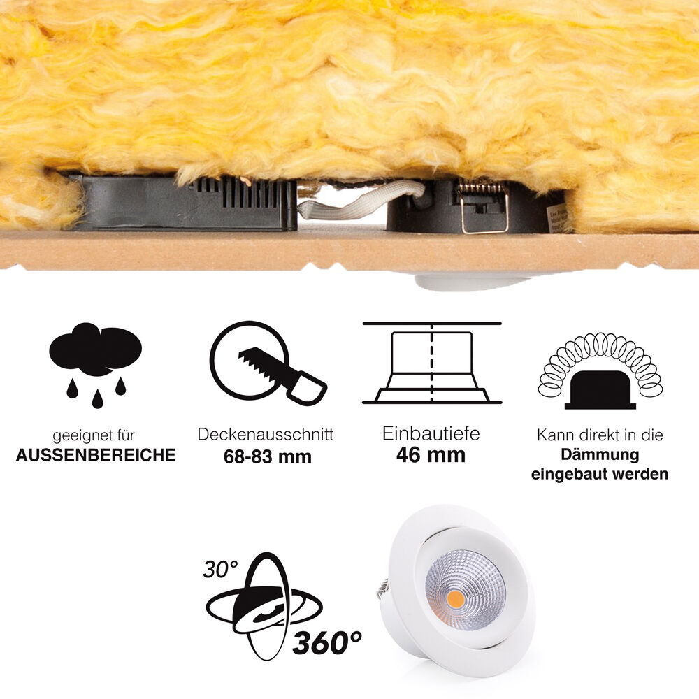 Einbauleuchte, ONE 360 SUNLIKE, LED, 3000K Bild 4