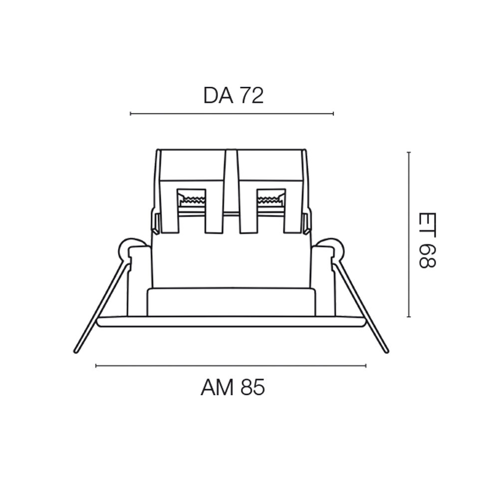 Einbauleuchte, LED/5,5W, 345 lm, 3000K Bild 3