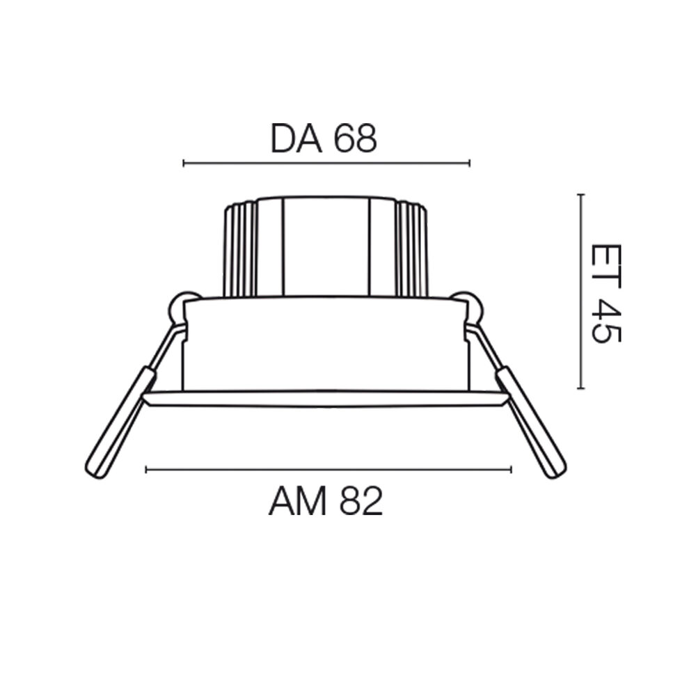 LED-Einbauleuchte, ARGENT, LED/5,5W (50W), 375 lm 3000K Bild 4