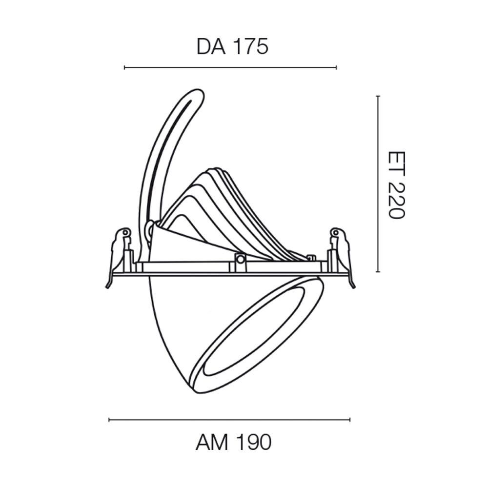 LED-Downlight, COB-LED, 4000K, DA- 175 Bild 3
