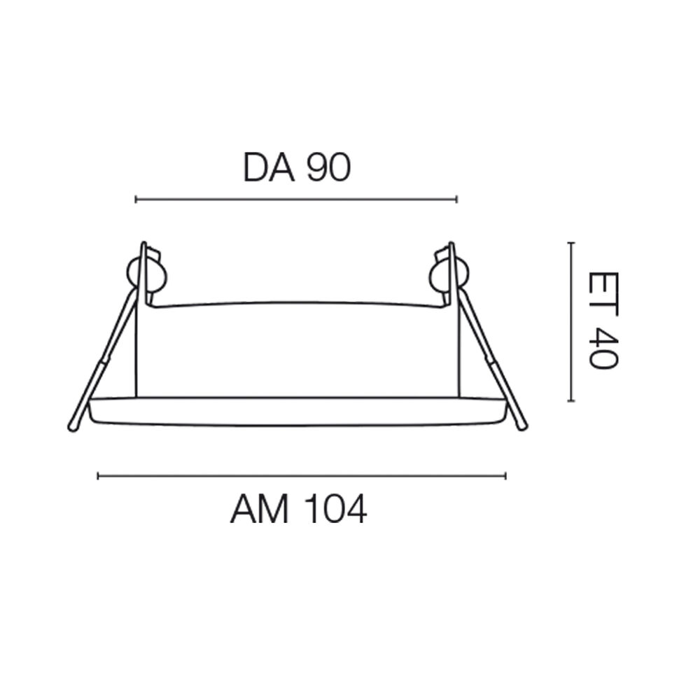 Einbauleuchte, MEGATRON PLANEX LED, mit GX53 Fassung, Deckenausschnitt � 90 Bild 4