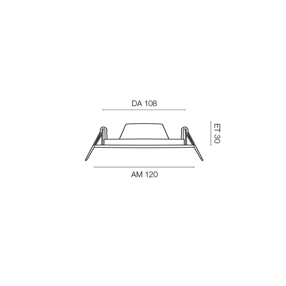 Einbauleuchte, FLAT IN, LED/7W, 600 lm, 4000K, DA- 108 Bild 3