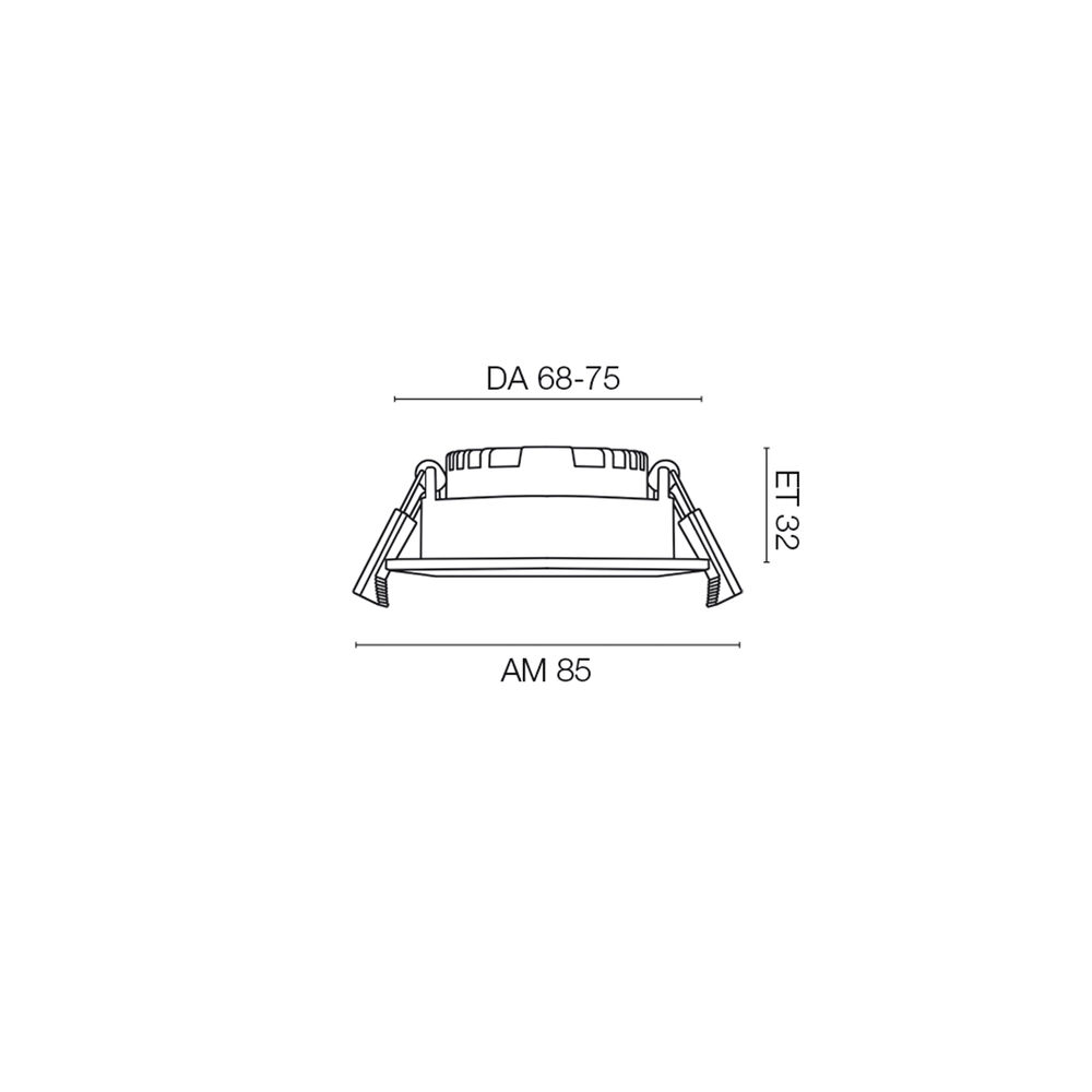 Einbauleuchte, DILED, LED/6W, 380 lm, 3000K Bild 3