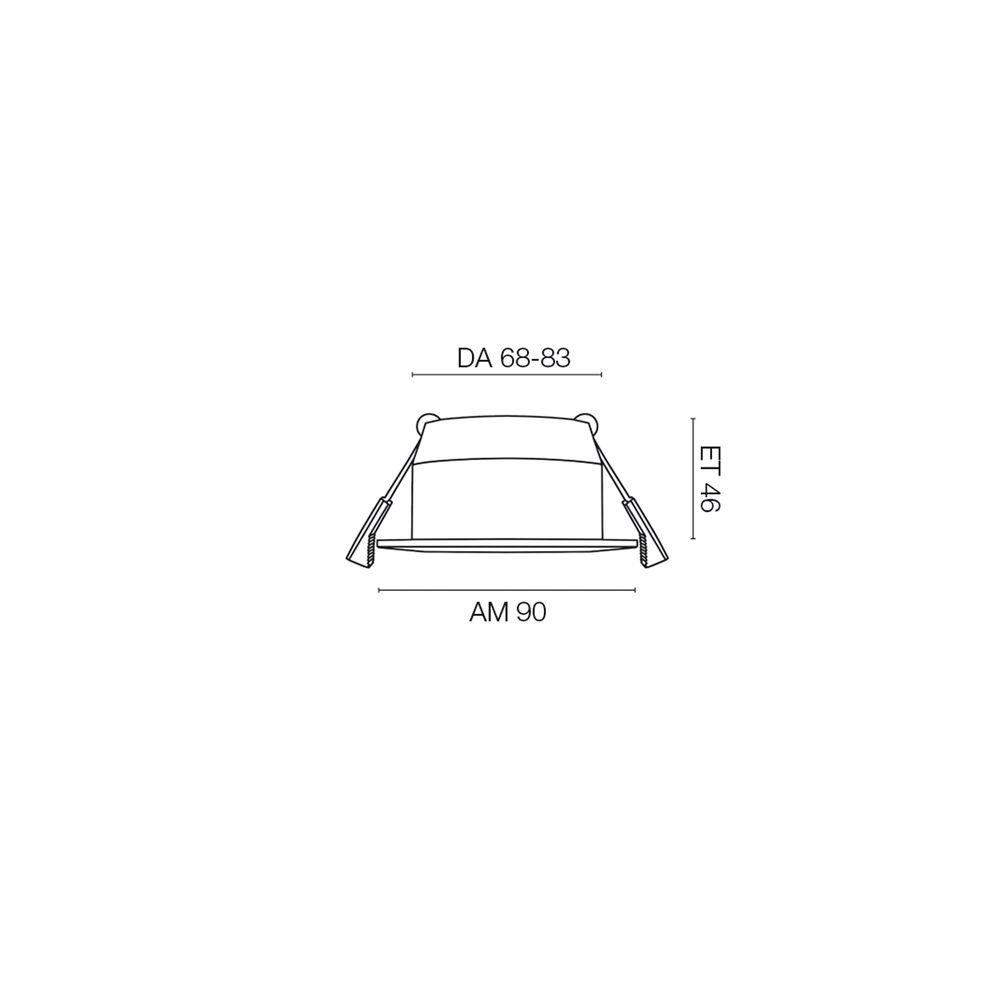 Einbauleuchte, DILED, LED/8W, 580 lm, 3000K Bild 4