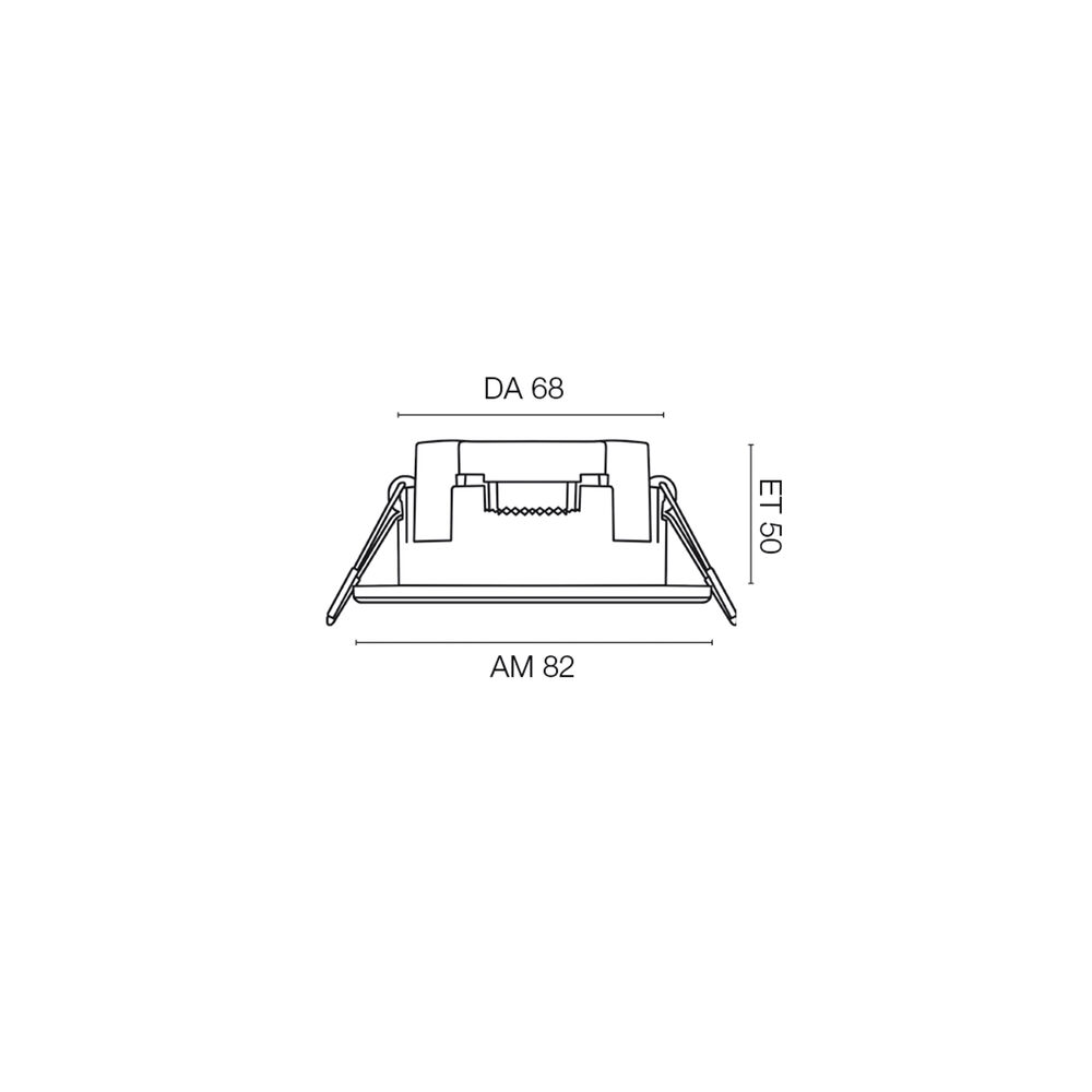 Einbauleuchte, AURA, LED/5W, 450 lm, 3000K Bild 4