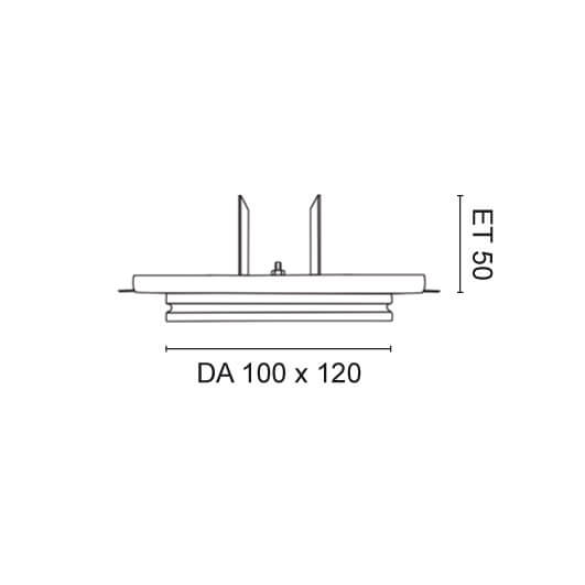 LED-NV-Einbauleuchte, 1 x LED/4W, berstreichbar Bild 3