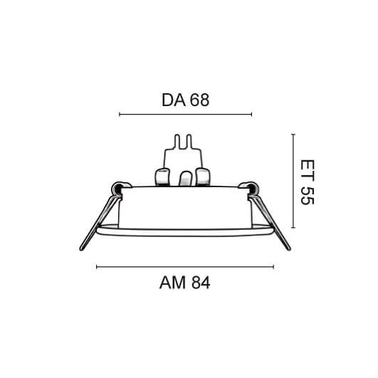 Einbauleuchte, 1 x GU5,3/12V/50W Bild 3