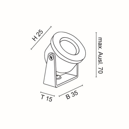 NV-LED-Aufbauleuchte, COB-LED/3,3W/350mA Bild 3