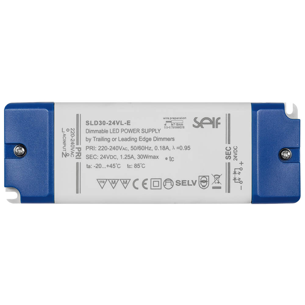 LED-Netzteil, 24V-DC/5 - 75W, dimmbar