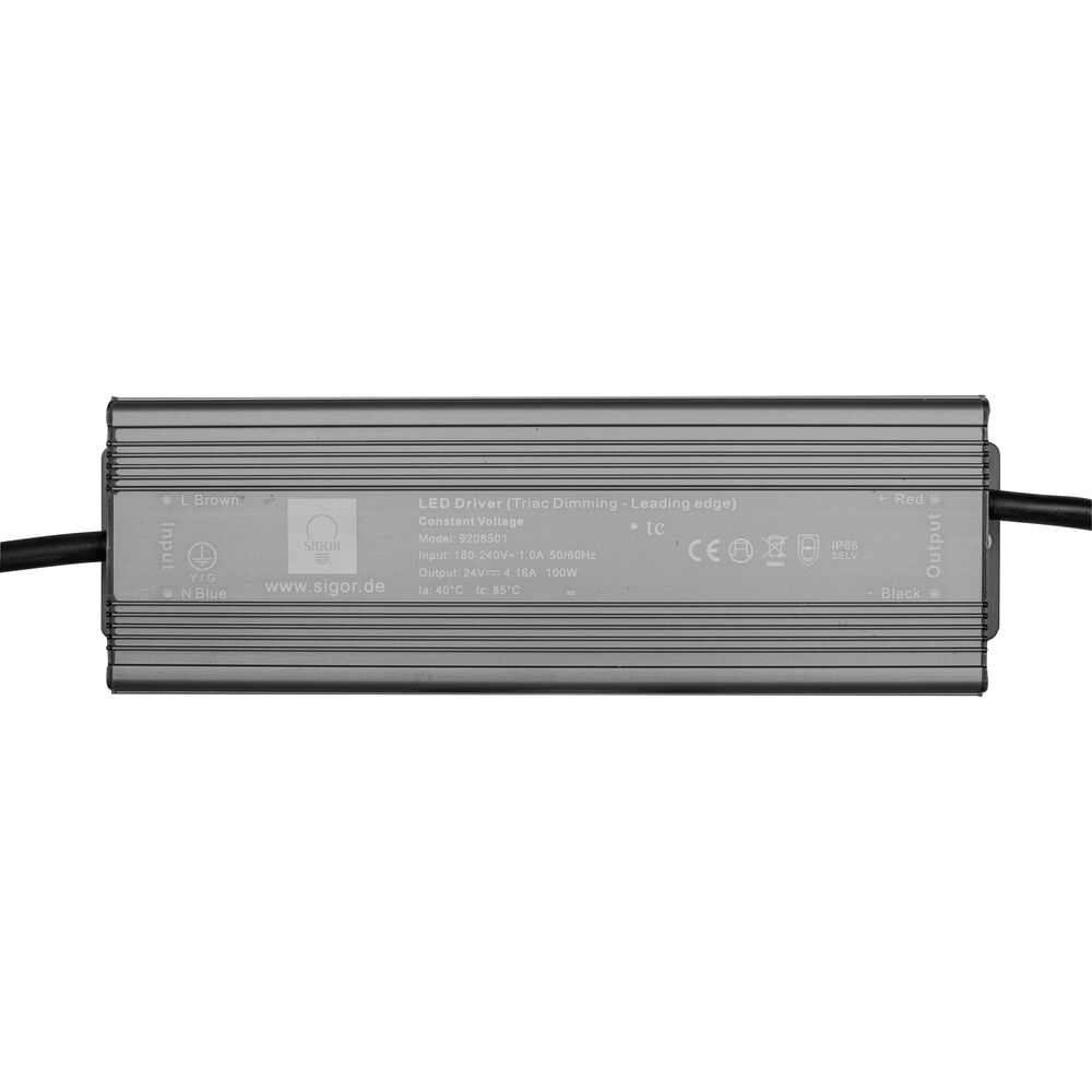 LED-Netzteil, 24V-DC, 100 - 200W, Triac dimmbar, Metallgehuse