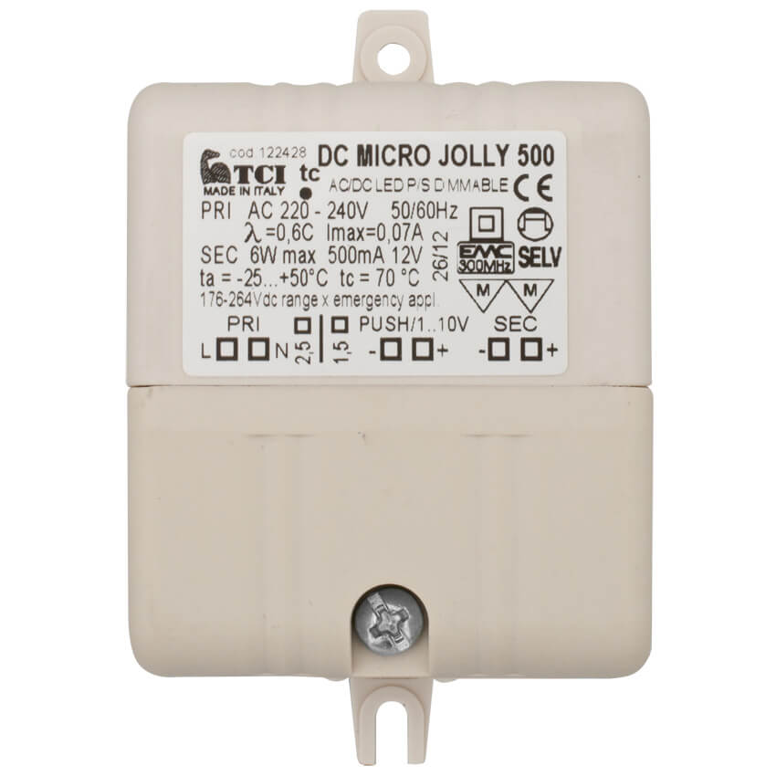 LED-Treiber, DC MICRO JOLLY, 12/24V-DC/6W/500mA