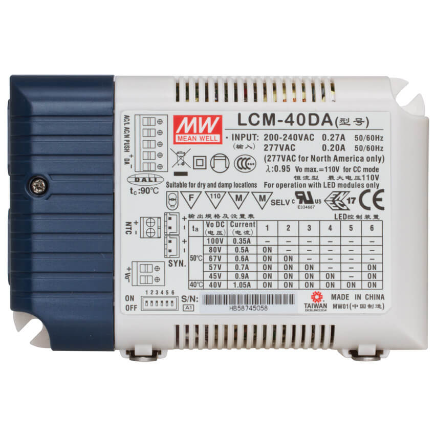 LED-Treiber, LCM-40DA, 230V,  6 Ausgangsstrme, elektronisch