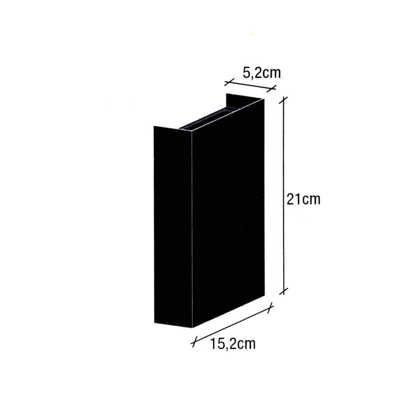 Auenwandleuchte,  FOLD 15,  2 x LED/5W, Schablonen zur Lichtgestaltung Bild 3