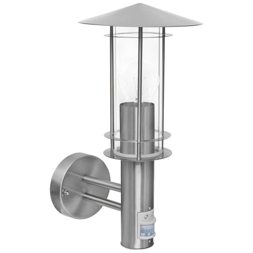 Auenwandleuchte, LISIO, 1 x E27/60W, mit Bewegungsmelder