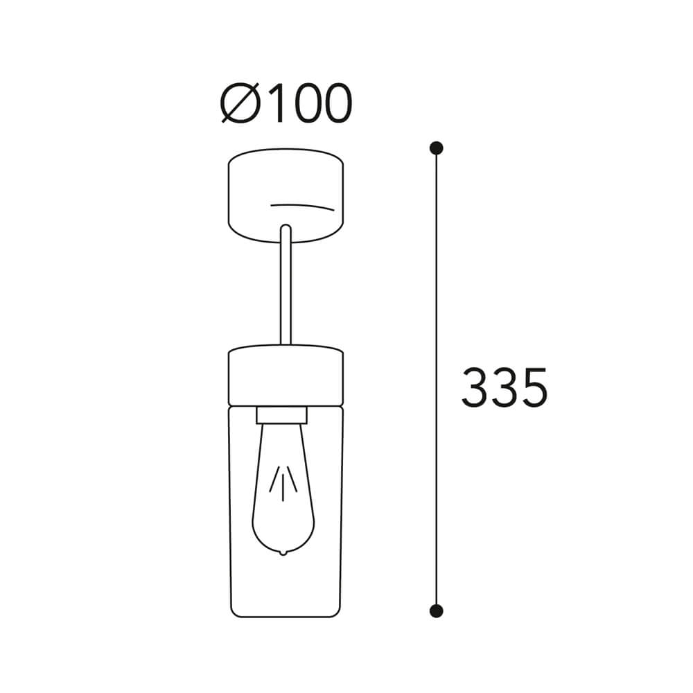 Auendeckenleuchte, 1 x E27/52W Bild 2