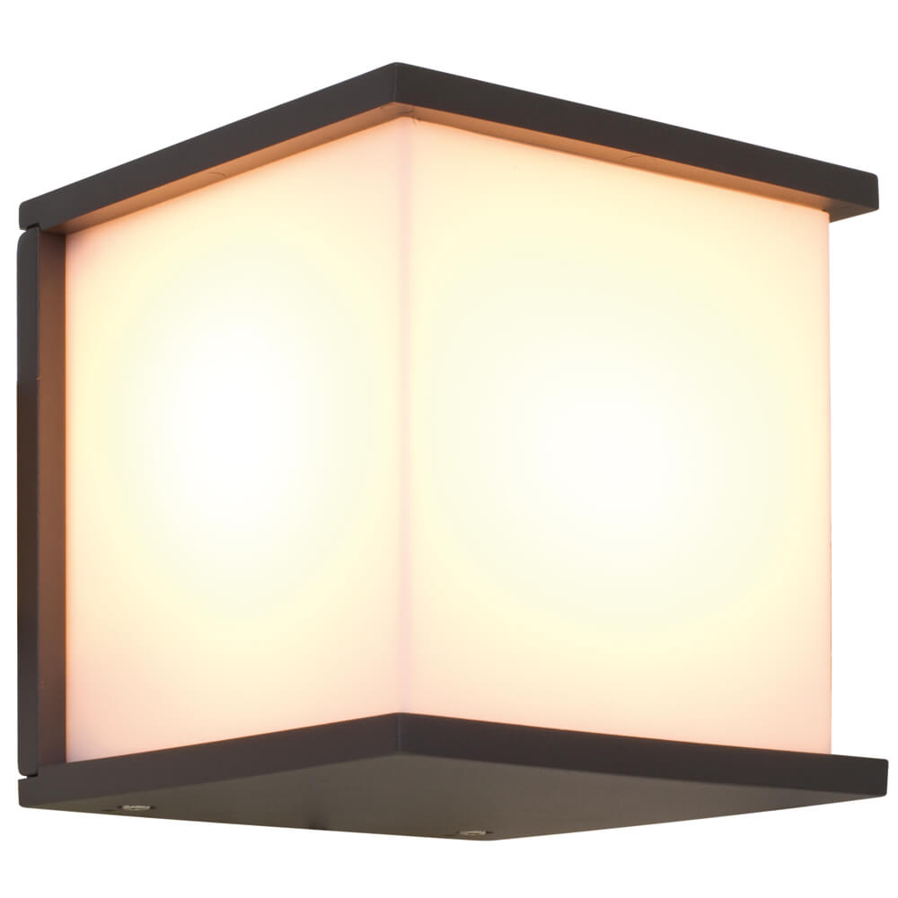 LED-Außenwandleuchte, BOX CUBE, 1 x E27/15W Bild 2