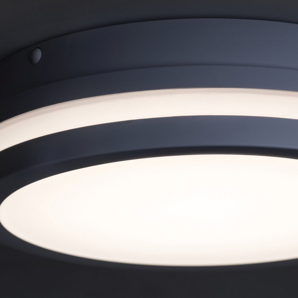 Auenwandleuchte, LEDs/230V/24W, 1880 lm, 3000K, anthrazit, rund Bild 4