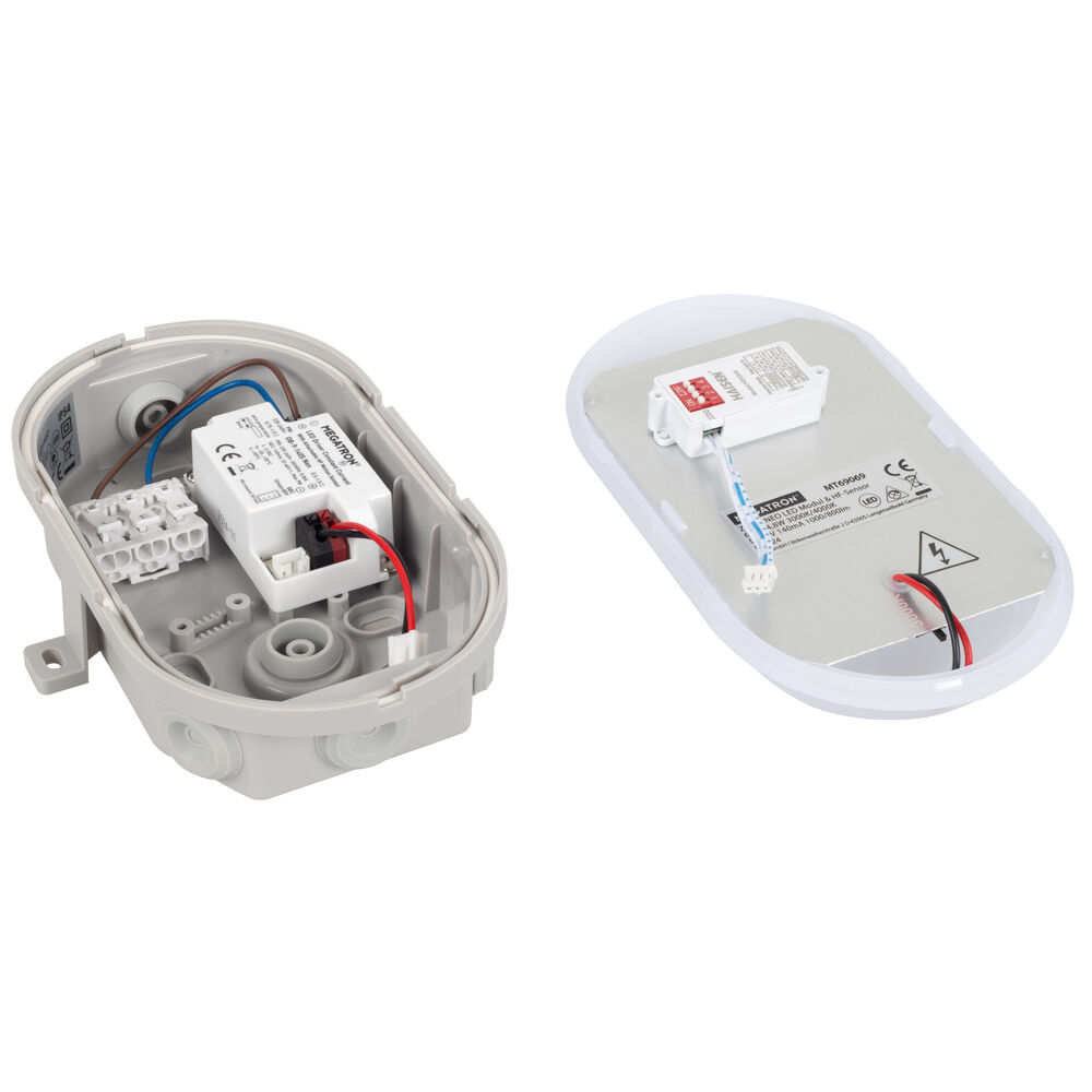 Sensor-Kellerleuchte, ZELLA NEO, LED/8W, 620/800 lm, 3000/4000K, HF-Sensor Bild 2