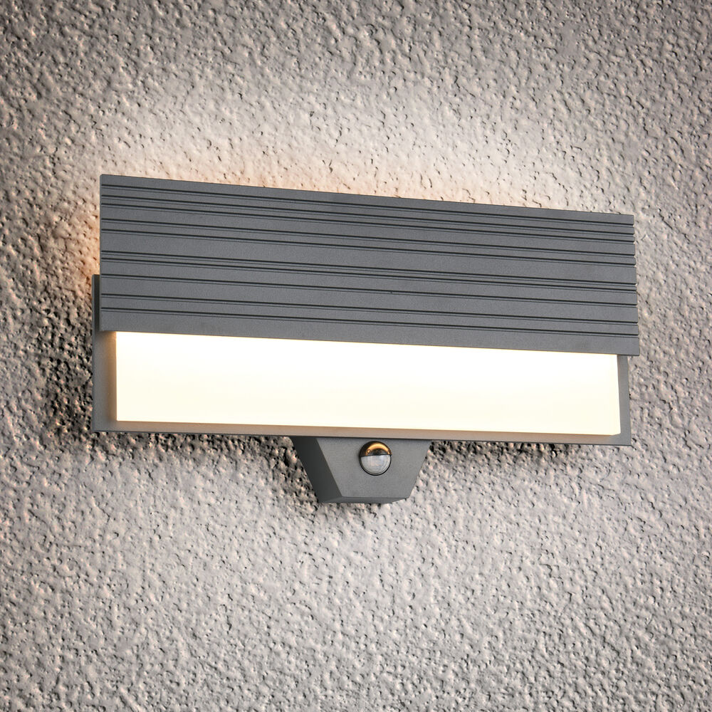 Auenwandleuchte, MARIZA, LED/10W, 1.100 lm, 3000K, mit IR-Sensor