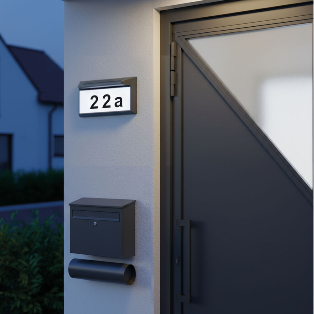 Solar-Hausnummernleuchte, LED, 15 lm, mit D�mmerungssensor Bild 2