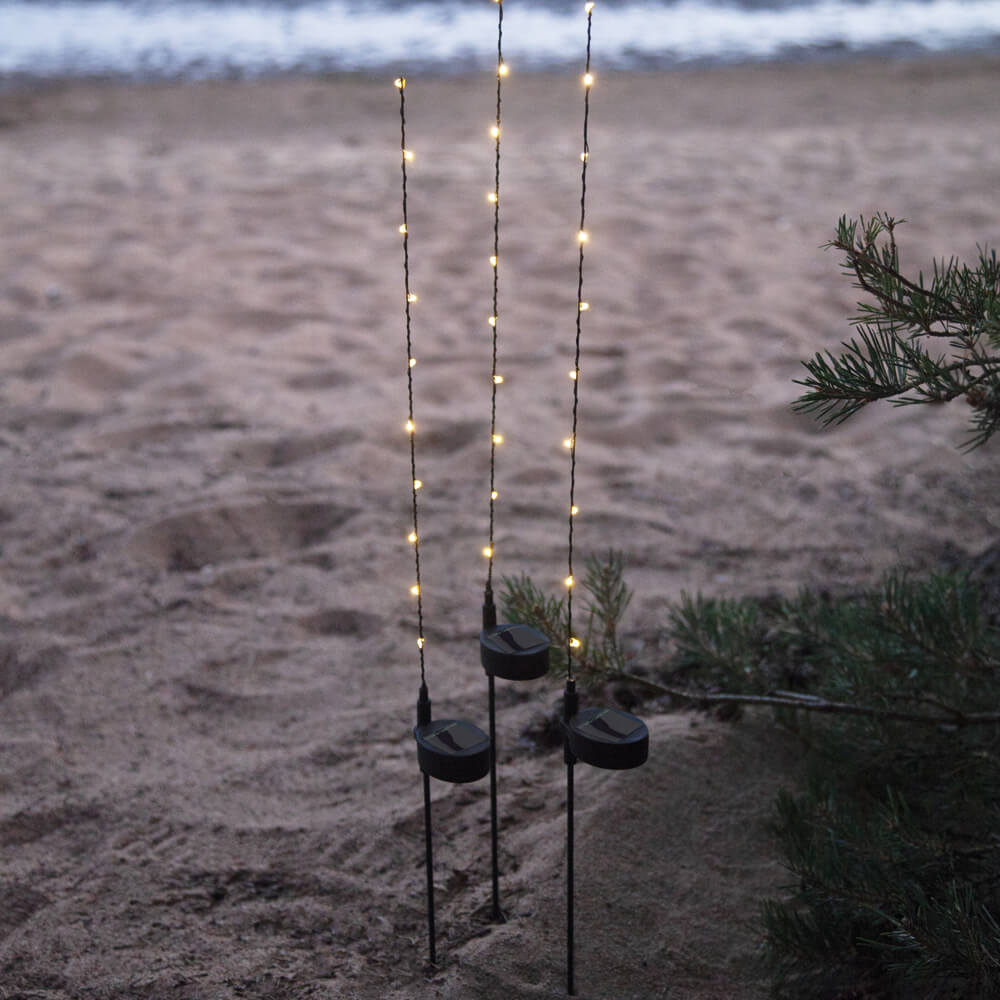 LED-Solarstbe, 3er-Set, FLEXY, jeweils 10 warmweie LEDs Bild 2