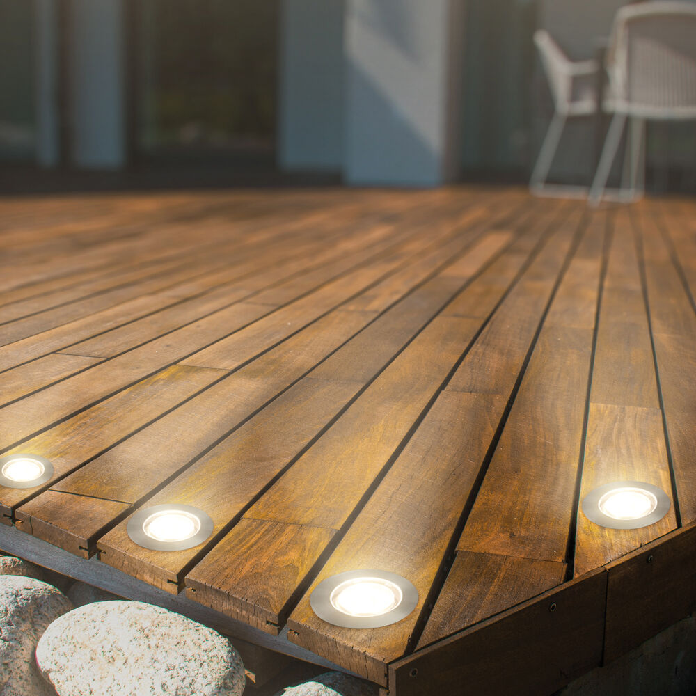 Terrasseneinbauleuchte, CONNECT TO SHINE, PADOUK, LED/1W, 100 lm, 3000K, 3er-Set Bild 2