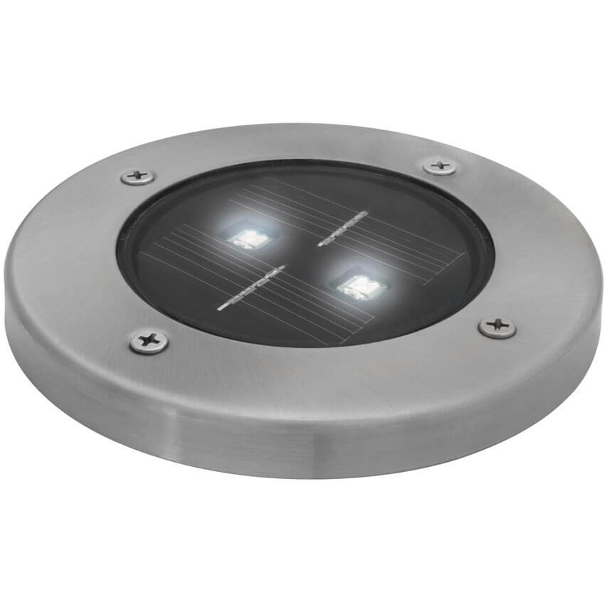 LED-Solar- Erdeinbaustrahler, 2 weie LEDs