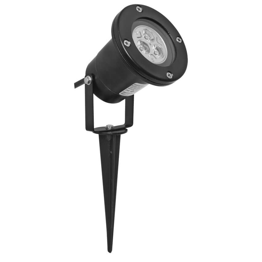 Auenstrahler  mit Erdspie, 1 x GU10/5W, inkl. LED/GU10/5W, 2,5 m Zul. H05RN-F