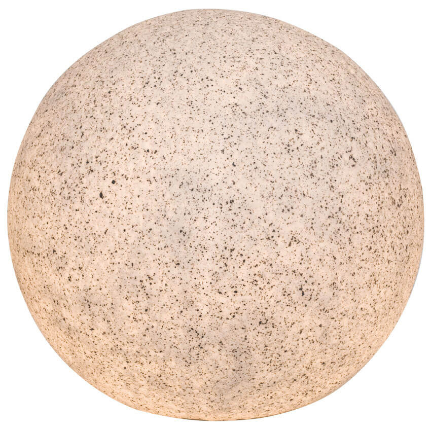 Auenleuchtenkugel mit Erdspie, MOND GRANIT, 1 x E27 Bild 2