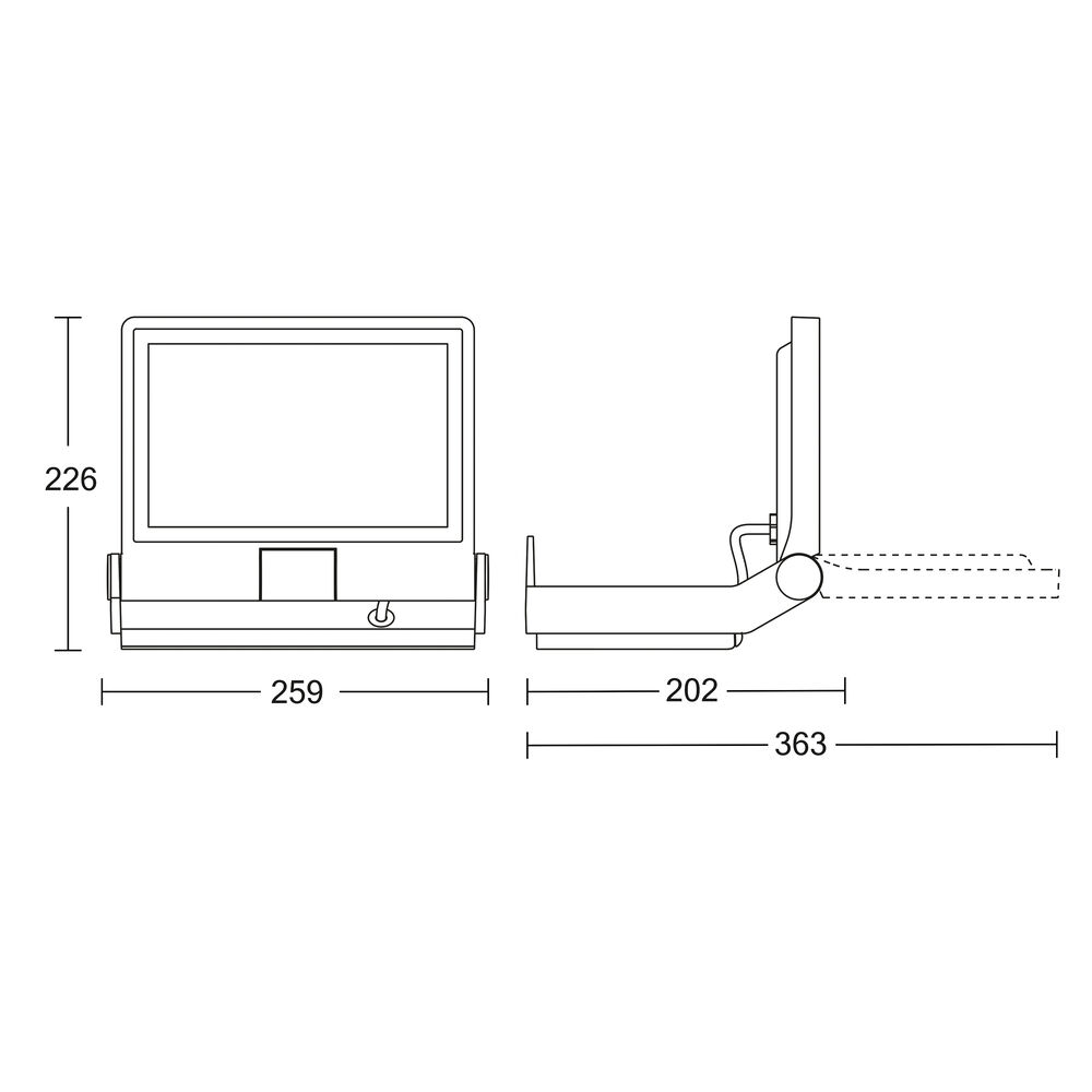 Auenstrahler, XLED PRO ONE PLUS S, LED/33W, 4.370 lm, 3000K Bild 4