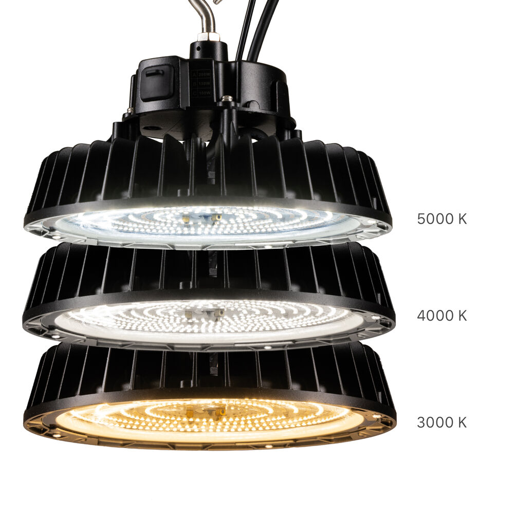 Hallentiefstrahler, LED/200W, 30.000 lm, 3000/4000/5000K, DLG geprft Bild 2