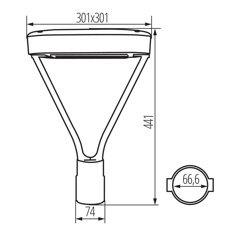 Auslegerleuchte, PARCOLI, LED/30W - 50W, 3000K/4000K/6500K Bild 6