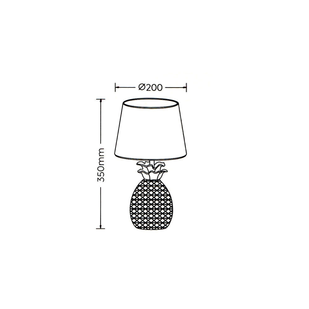 Tischleuchte, PINEAPPLE, 1 x E14/40W Bild 3