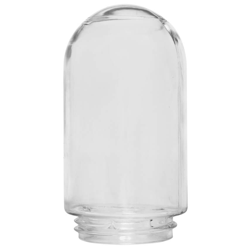 Glaszylinder mit Gewinde, max. 75W, klar