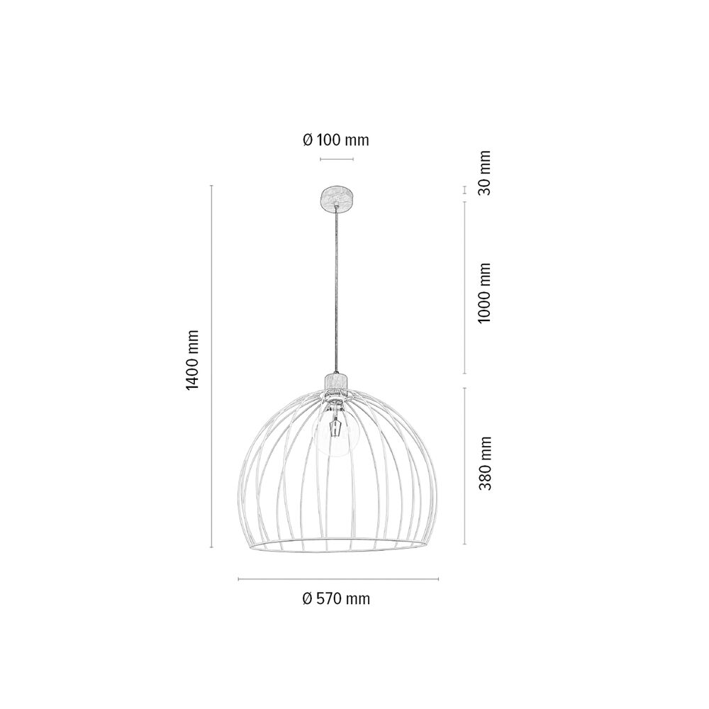 Pendelleuchte, COOP, 1 x E27/60W Bild 4