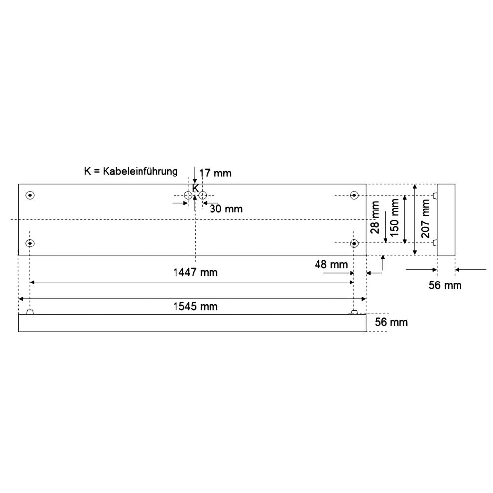 Rasteraufbauleuchte, LED, L 1.545 Bild 2